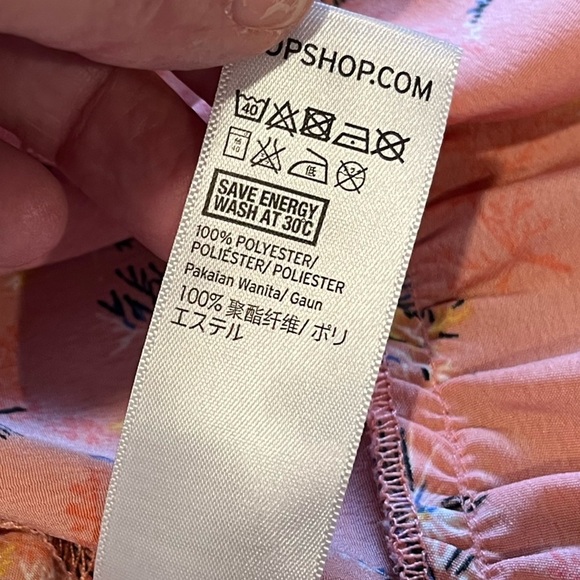 Topshop Floral Ruffle Wrap Dress - Size US 6 (UK 10 / EUR 38) - Picture 9 of 9